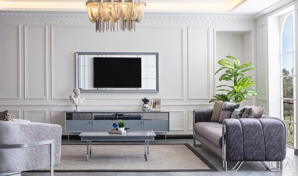 Medusa Home Mobilya - Selux Gümüş Koltuk Takımı