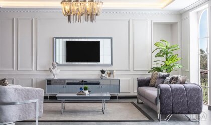 Medusa Home Mobilya - Selux Gümüş Koltuk Takımı