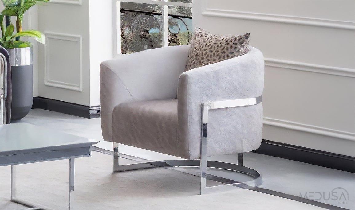 Medusa Home Mobilya - Selux Gümüş Koltuk Takımı