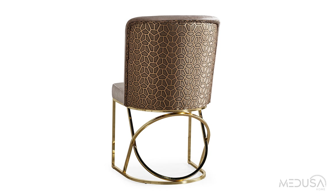 Medusa Home Mobilya - Selux Vizon Desenli Sandalye