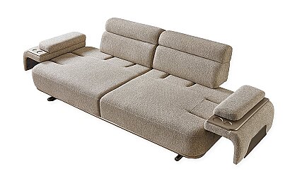 Medusa Home Mobilya - Selva Bej Üçlü Koltuk