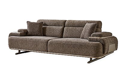 Medusa Home Mobilya - Selva Kahve Üçlü Koltuk