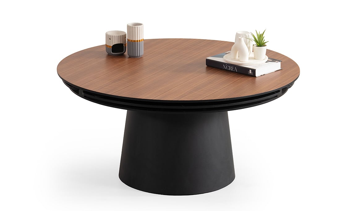 Medusa Home Mobilya - Sense Ceviz Akıllı Orta Sehpa