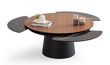 Medusa Home Mobilya - Sense Ceviz Akıllı Orta Sehpa