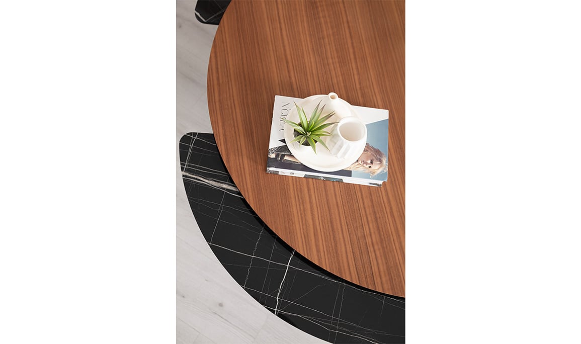 Medusa Home Mobilya - Sense Ceviz Akıllı Orta Sehpa