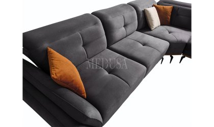 Medusa Home Mobilya - Seray Antrasit Köşe Takımı