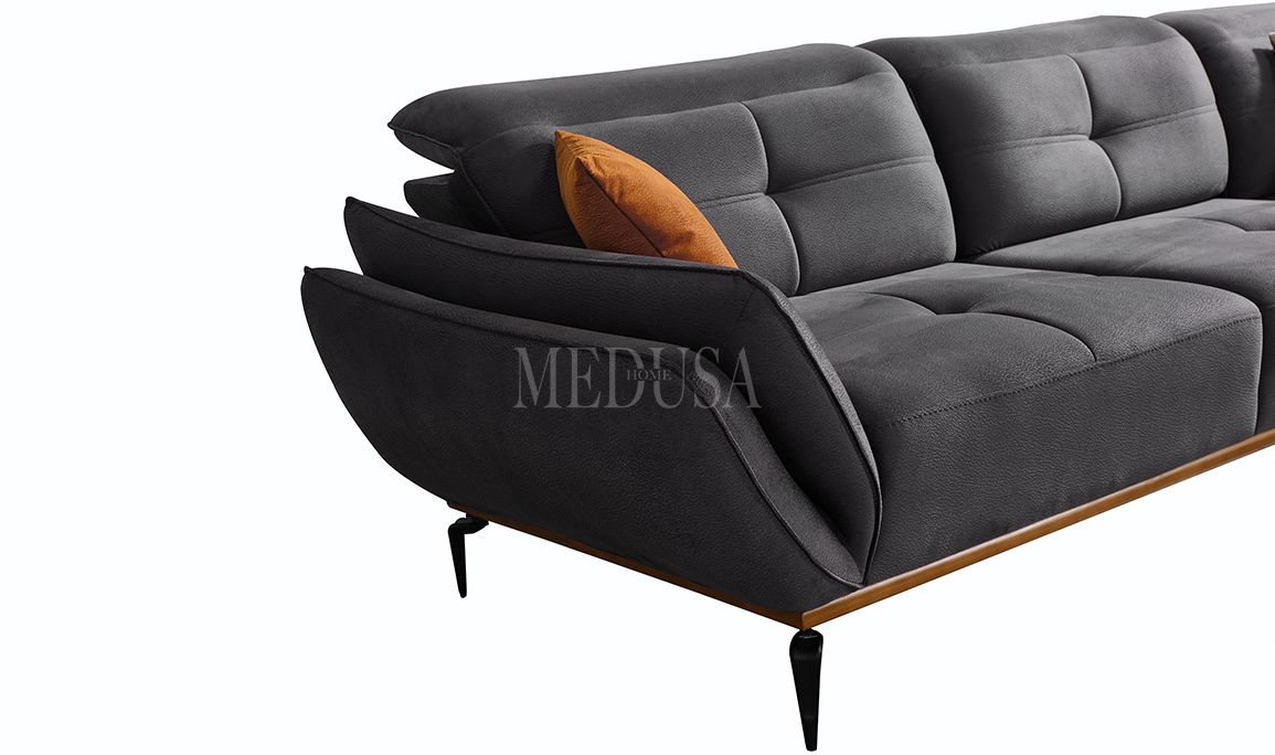 Medusa Home Mobilya - Seray Antrasit Köşe Takımı