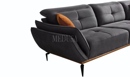 Medusa Home Mobilya - Seray Antrasit Köşe Takımı
