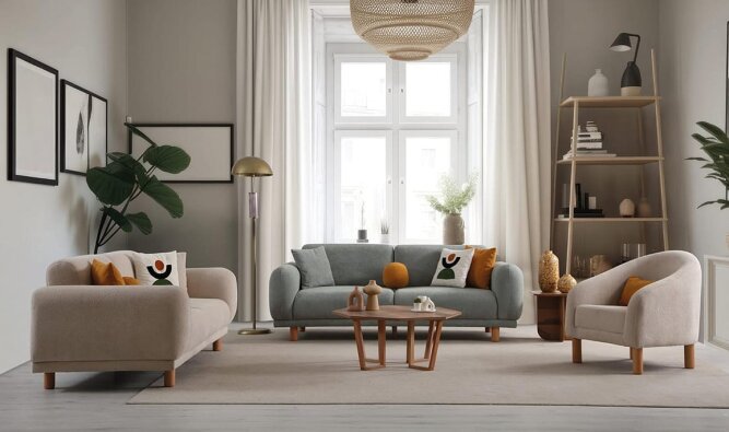 Medusa Home Mobilya - Seul Koltuk Takımı - Bohem Koltuk Takımı
