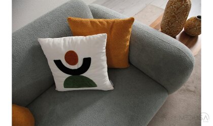 Medusa Home Mobilya - Seul Yeşil Üçlü Koltuk