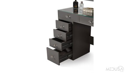 Medusa Home Mobilya - Shine Antrasit Şifonyer