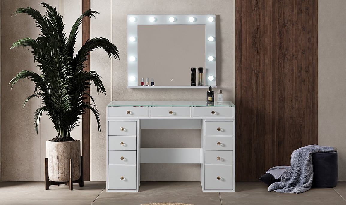 Medusa Home Mobilya - Shine Beyaz Şifonyer