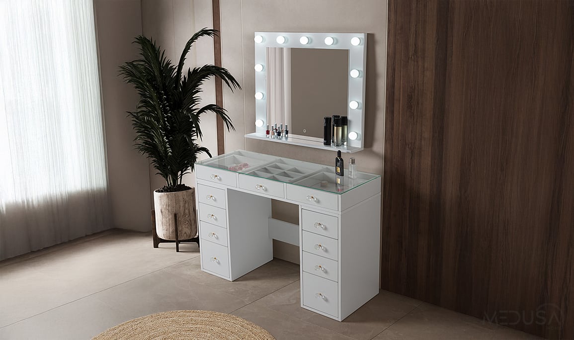 Medusa Home Mobilya - Shine Beyaz Şifonyer