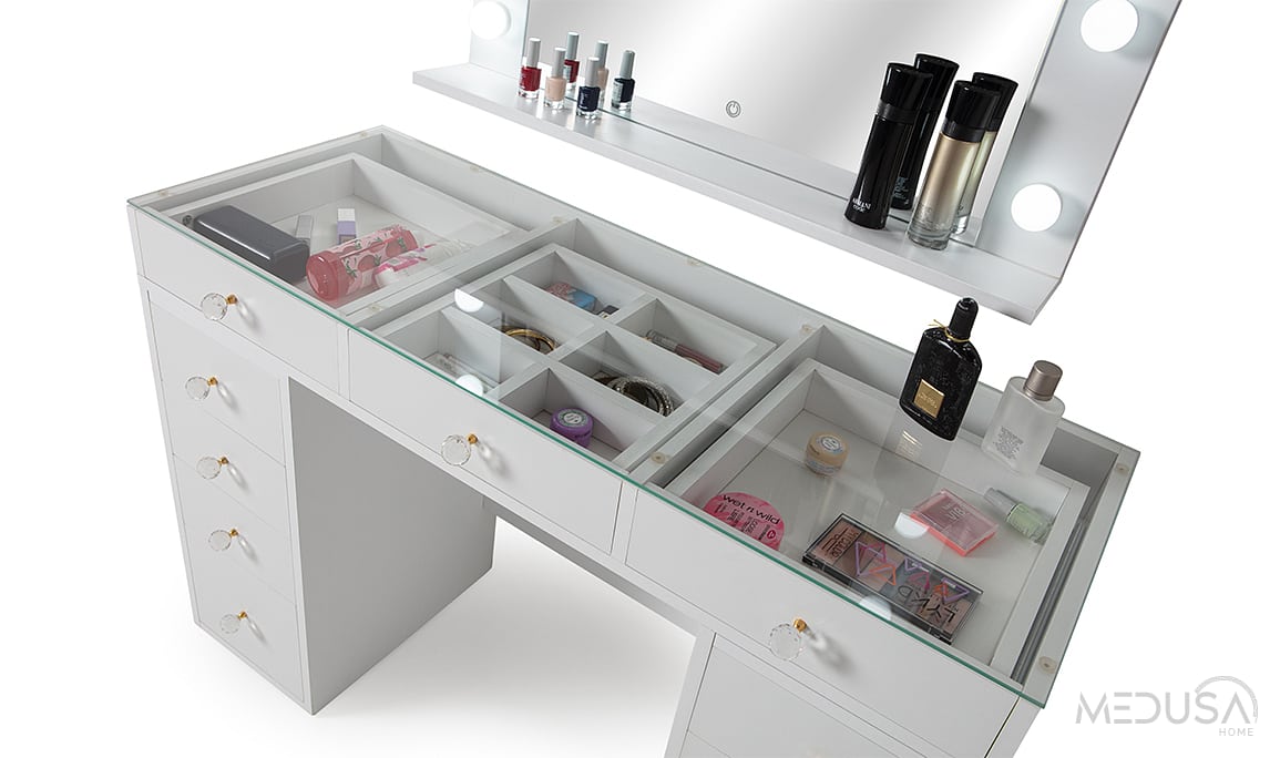 Medusa Home Mobilya - Shine Beyaz Şifonyer