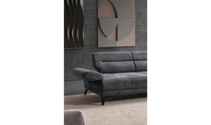 Medusa Home Mobilya - Side Antrasit Üçlü Koltuk