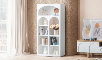 Medusa Home - Siena Bohem Beyaz Kitaplık Medusa Home - Siena Bohem Beyaz Kitaplık