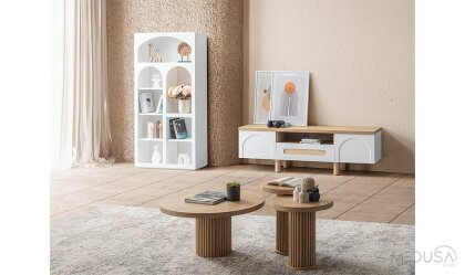 Medusa Home Mobilya - Siena Bohem Beyaz Yemek Odası