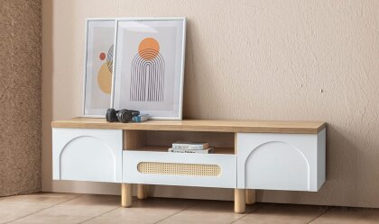 Medusa Home Mobilya - Siena Bohem Beyaz Yemek Odası