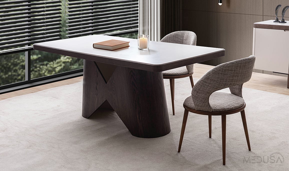 Medusa Home Mobilya - Siena Ceviz Yemek Odası