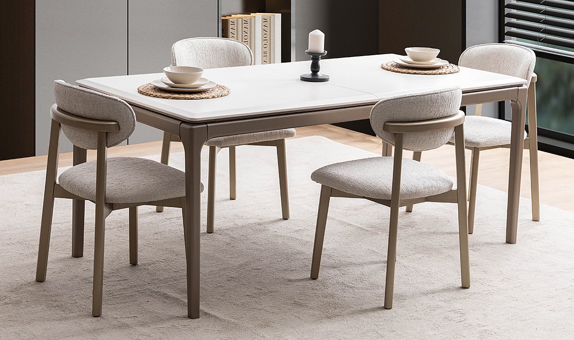 Medusa Home Mobilya - Siesta Bronz Açılır Yemek Masası