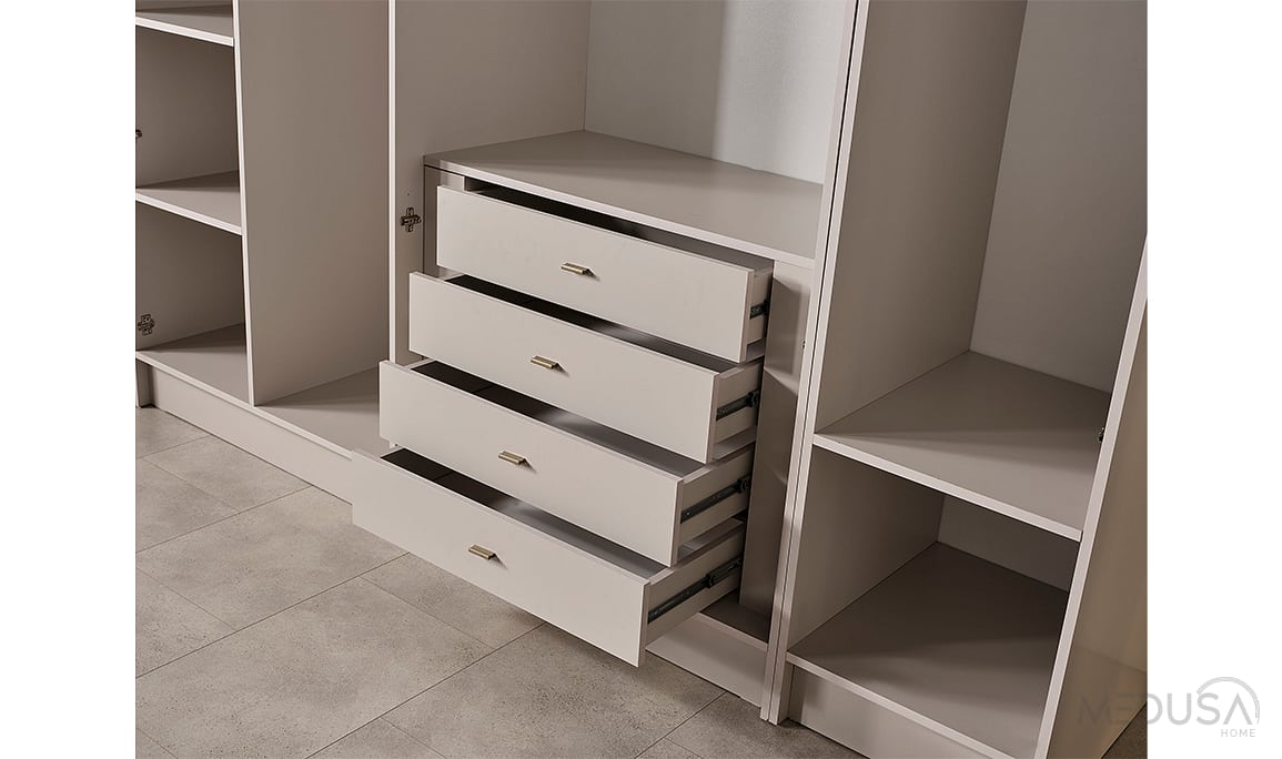 Medusa Home Mobilya - Silvia Gardırop - Camlı