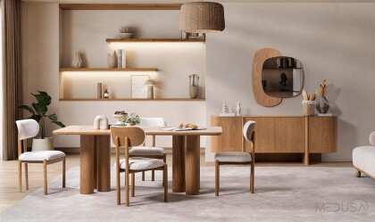 Medusa Home Mobilya - Silvio Bohem Yemek Odası