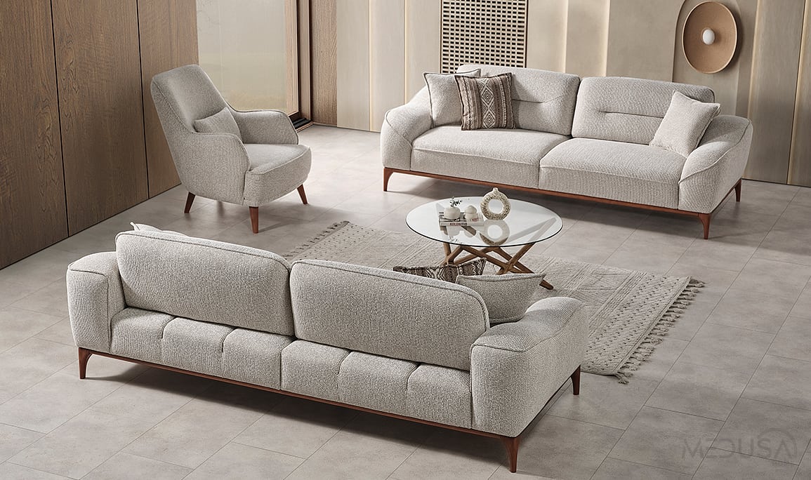 Medusa Home Mobilya - Sista Ceviz Koltuk Takımı