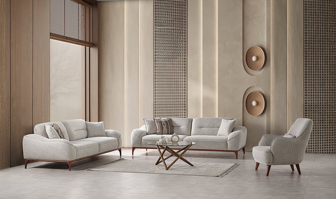 Medusa Home Mobilya - Sista Ceviz Koltuk Takımı