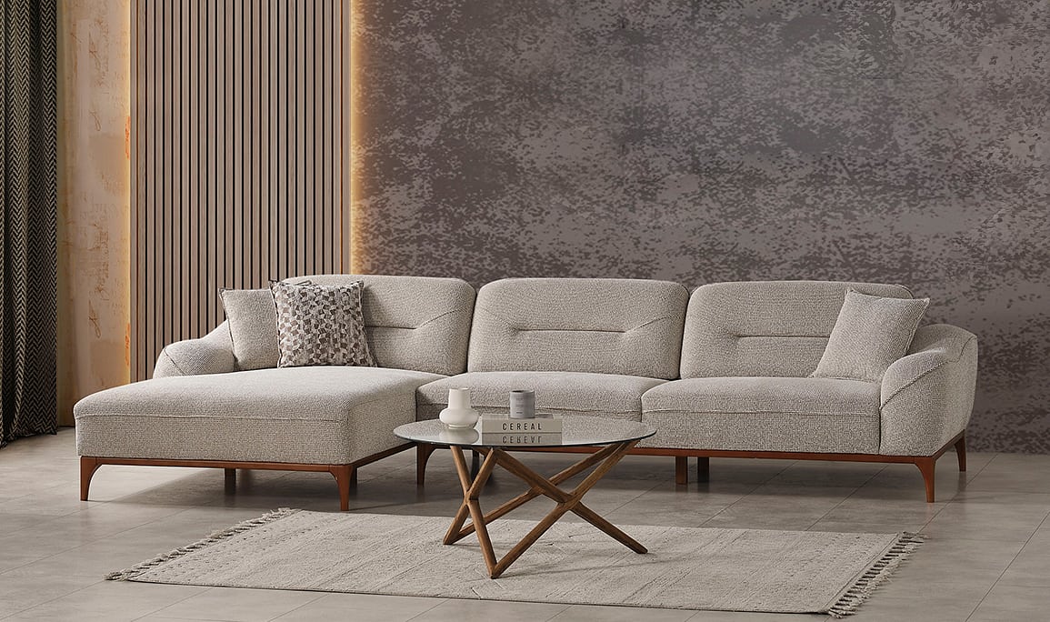 Medusa Home Mobilya - Sista Ceviz Relax Köşe Takımı