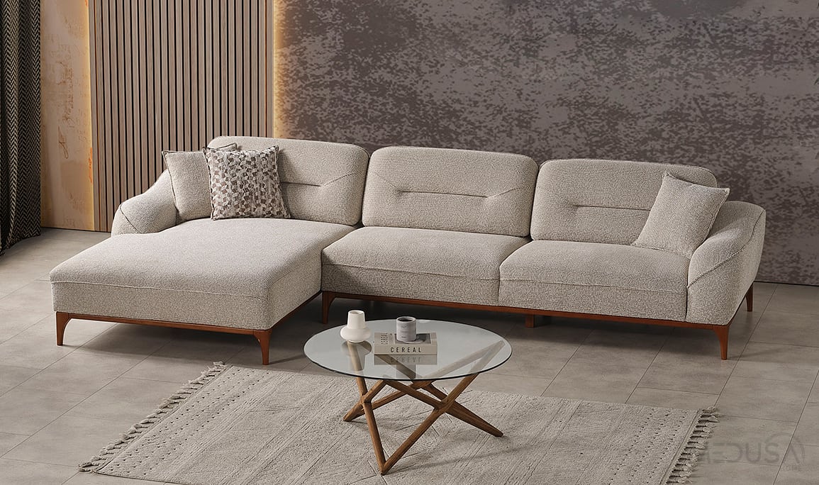 Medusa Home Mobilya - Sista Ceviz Relax Köşe Takımı