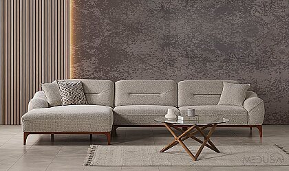 Medusa Home Mobilya - Sista Ceviz Relax Köşe Takımı