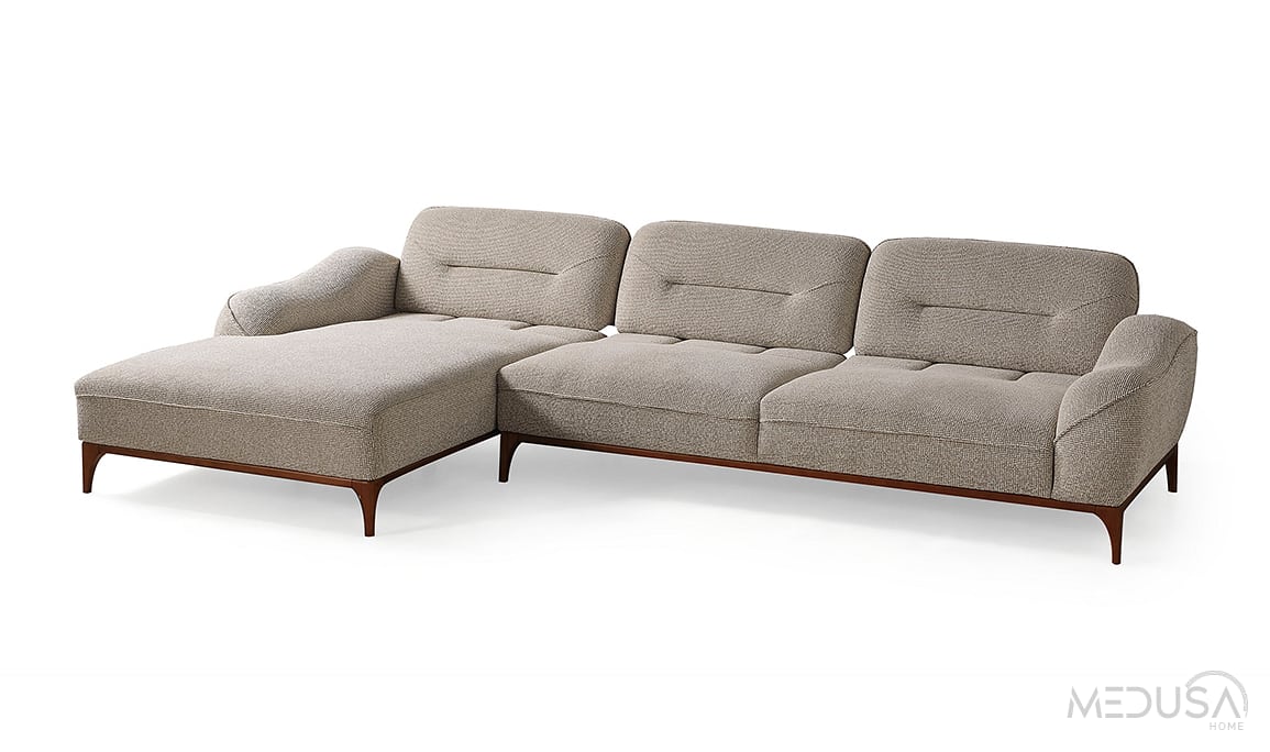 Medusa Home Mobilya - Sista Ceviz Relax Köşe Takımı