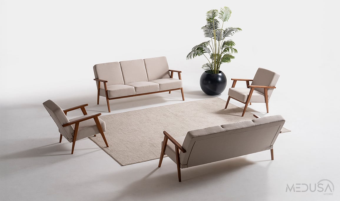 Medusa Home Mobilya - Skana Dark Koltuk Takımı