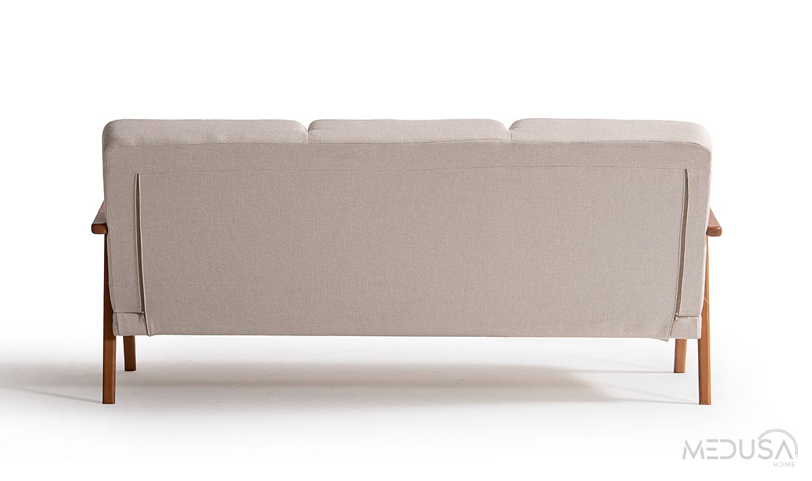 Medusa Home Mobilya - Skana Dark Üçlü Koltuk