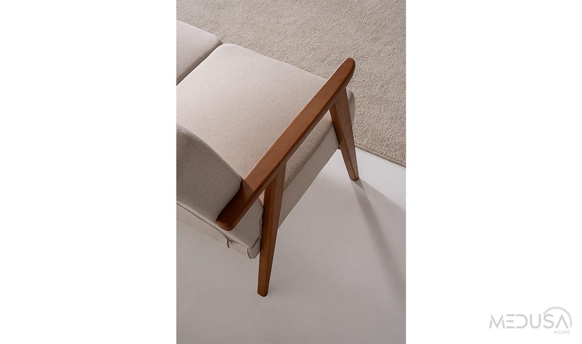 Medusa Home Mobilya - Skana Dark Üçlü Koltuk