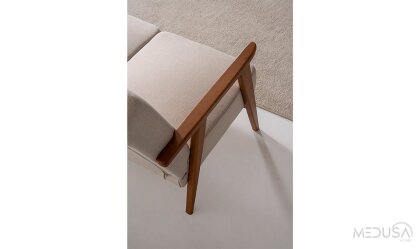 Medusa Home Mobilya - Skana Dark Üçlü Koltuk