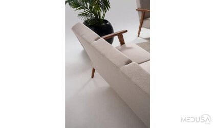 Medusa Home Mobilya - Skana Dark Üçlü Koltuk