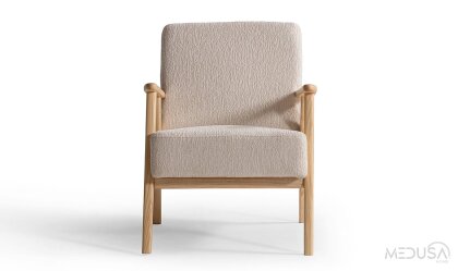 Medusa Home Mobilya - Skana White Berjer