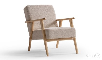 Medusa Home Mobilya - Skana White Berjer