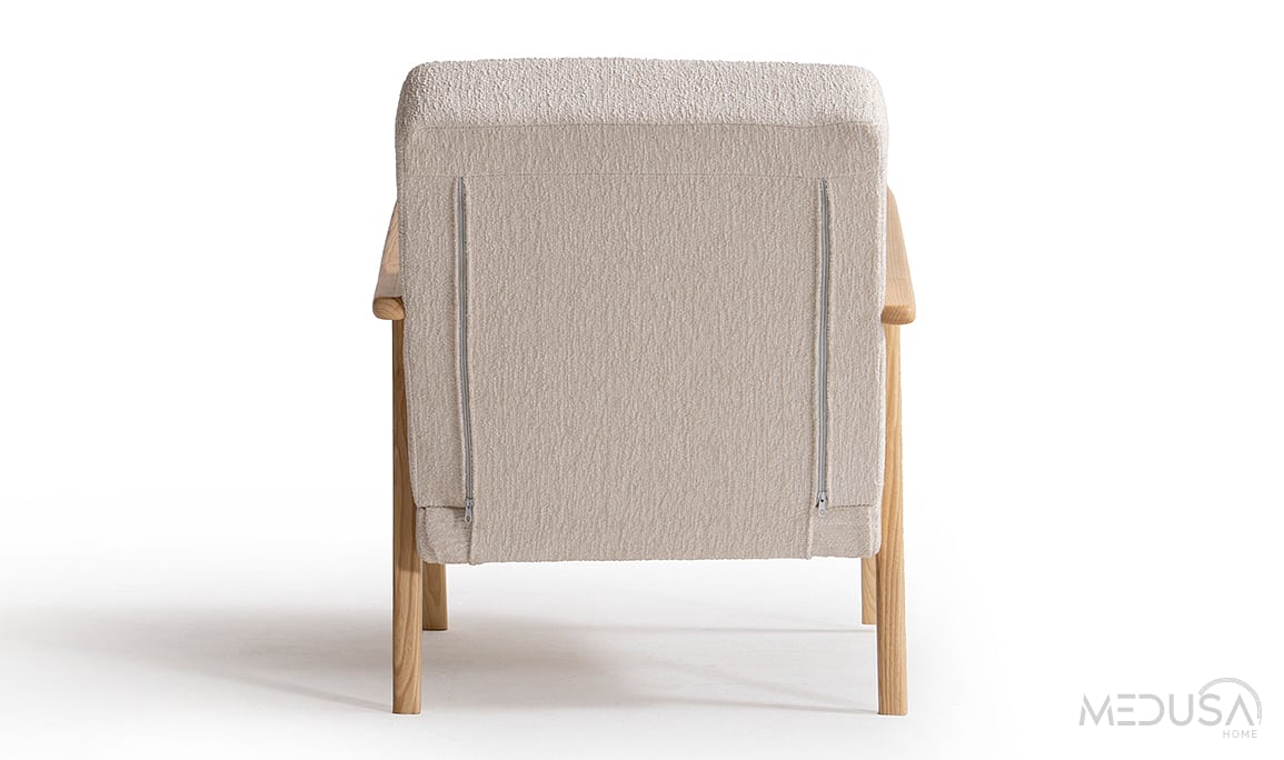 Medusa Home Mobilya - Skana White Berjer