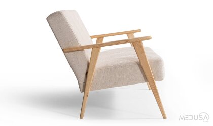 Medusa Home Mobilya - Skana White Berjer