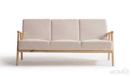 Medusa Home - Skana White Üçlü Koltuk Medusa Home - Skana White Üçlü Koltuk