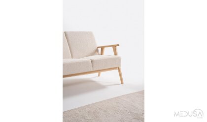 Medusa Home Mobilya - Skana White Üçlü Koltuk