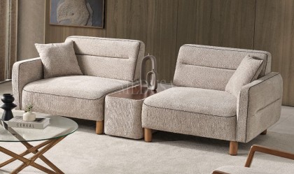 Medusa Home Mobilya - Skylo Sehpalı Üçlü Koltuk