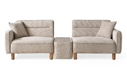 Medusa Home Mobilya - Skylo Sehpalı Üçlü Koltuk