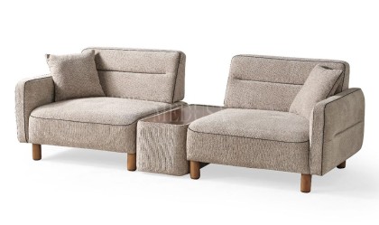 Medusa Home Mobilya - Skylo Sehpalı Üçlü Koltuk