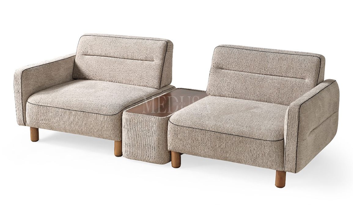 Medusa Home Mobilya - Skylo Sehpalı Üçlü Koltuk