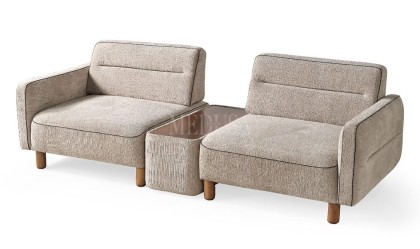 Medusa Home Mobilya - Skylo Sehpalı Üçlü Koltuk
