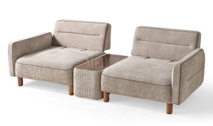 Medusa Home Mobilya - Skylo Sehpalı Üçlü Koltuk
