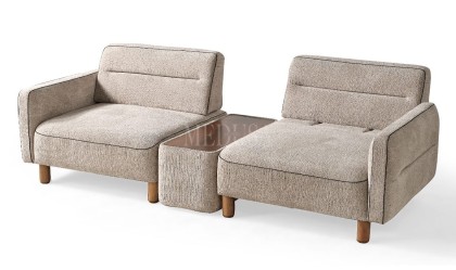 Medusa Home Mobilya - Skylo Sehpalı Üçlü Koltuk